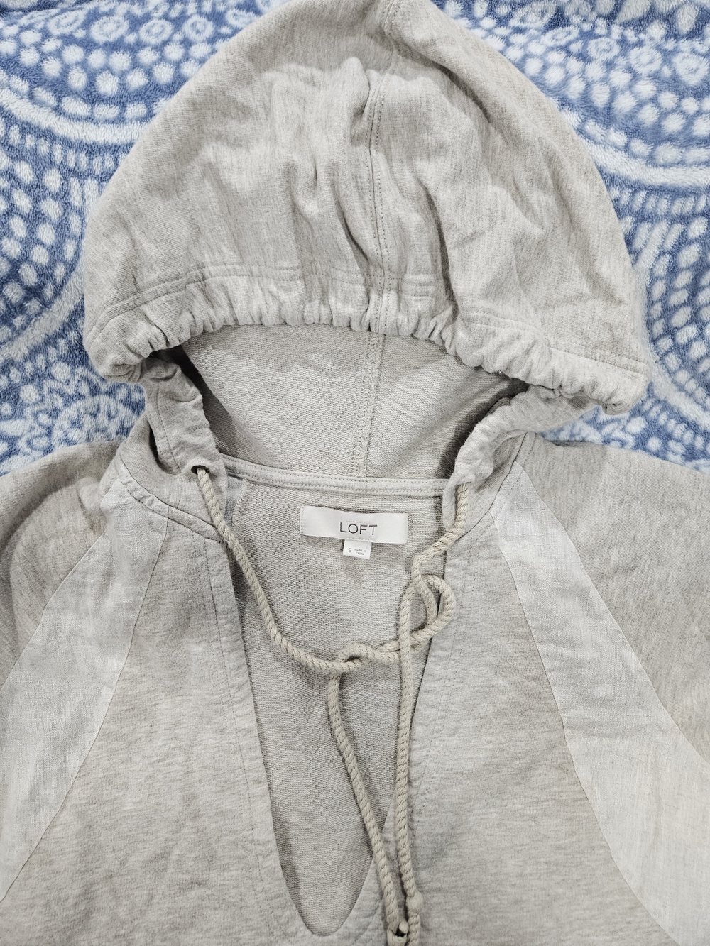 LOFT Light cream Hoodie Jacket